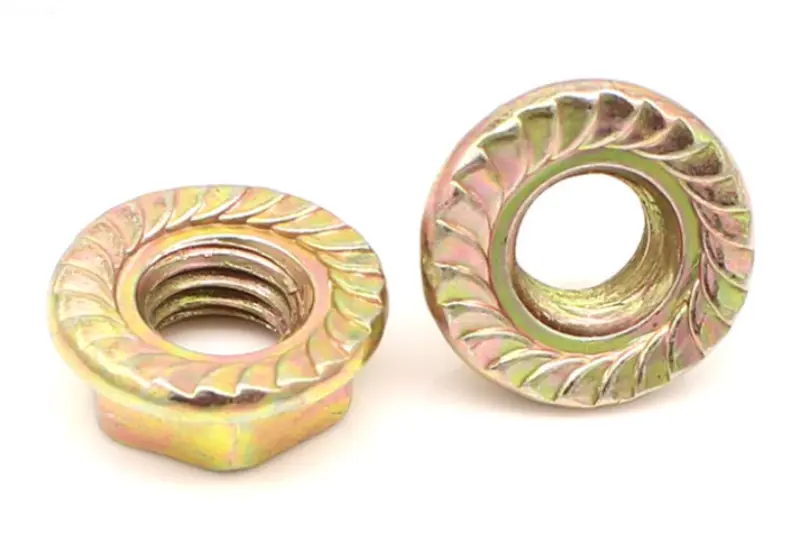 How to choose qualified Zinc Plated Serrated Hex Flange Lock Nuts with stable anti-loosening performance?