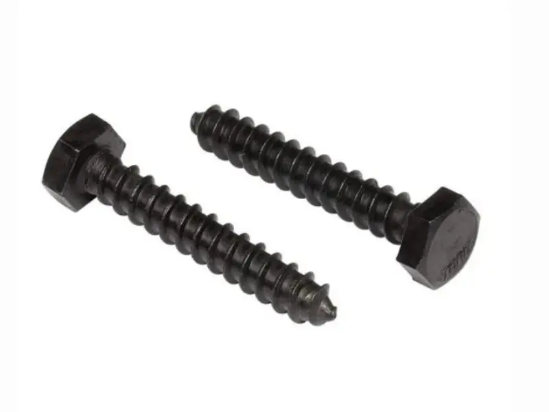 Why do global construction contractors choose Heavy Duty Hex Head Wood Screws Black Finish for heavy timber projects?
