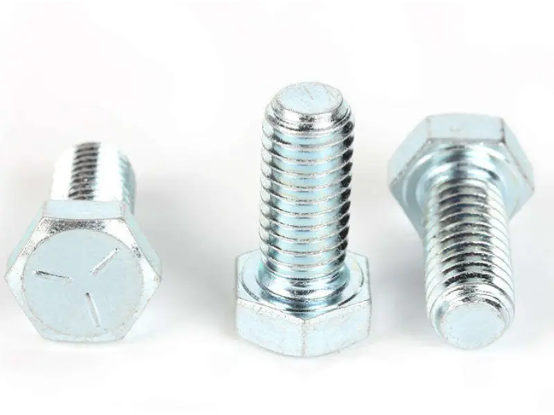 ASME B18.2.1 SAE Grade 5 Hex Head Bolt Carbon Steel Zinc Plated