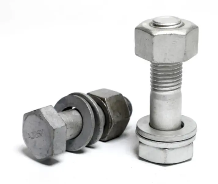 Hot Dip Galvanized Bolt Assemblies With Nut And Washers