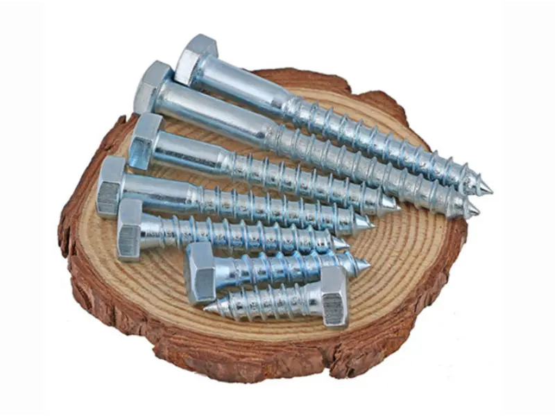 Heavy Duty Hex Head Wood Screws Black Finish
