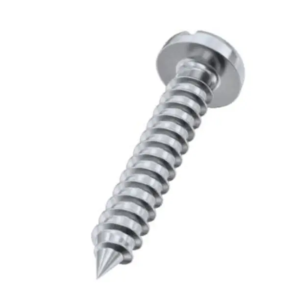 Slotted Pan Head Self Tapping Screws DIN 7971 A2 Stainless Steel Natural Finish