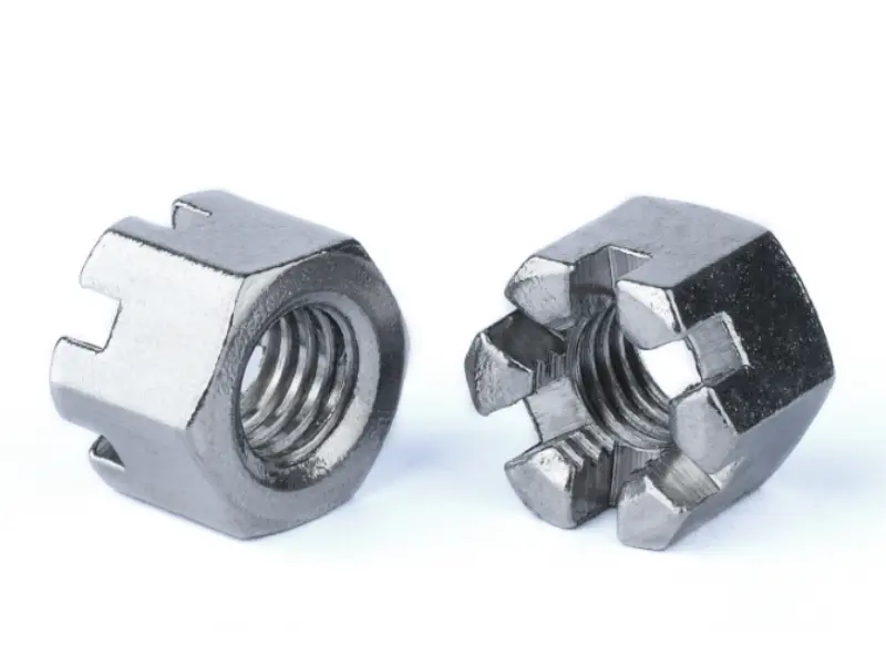 DIN935 Hex Slotted Castle Nut Carbon Steel Anti‑Loosening Fastener