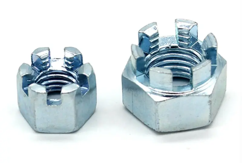 DIN935 Hex Slotted Castle Nut Carbon Steel Anti‑Loosening Fastener