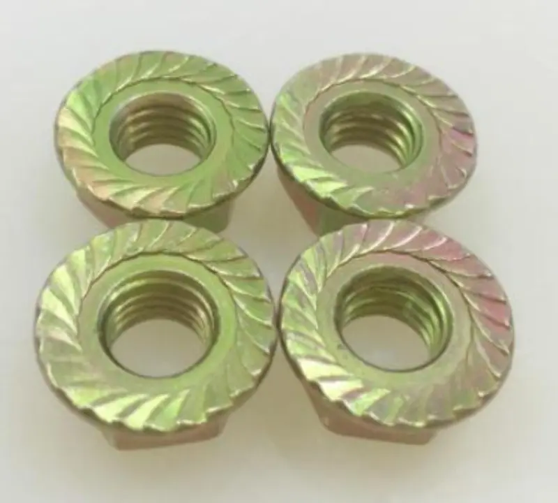 DIN6923 Serrated Flange Nut Zinc Plated Carbon Steel