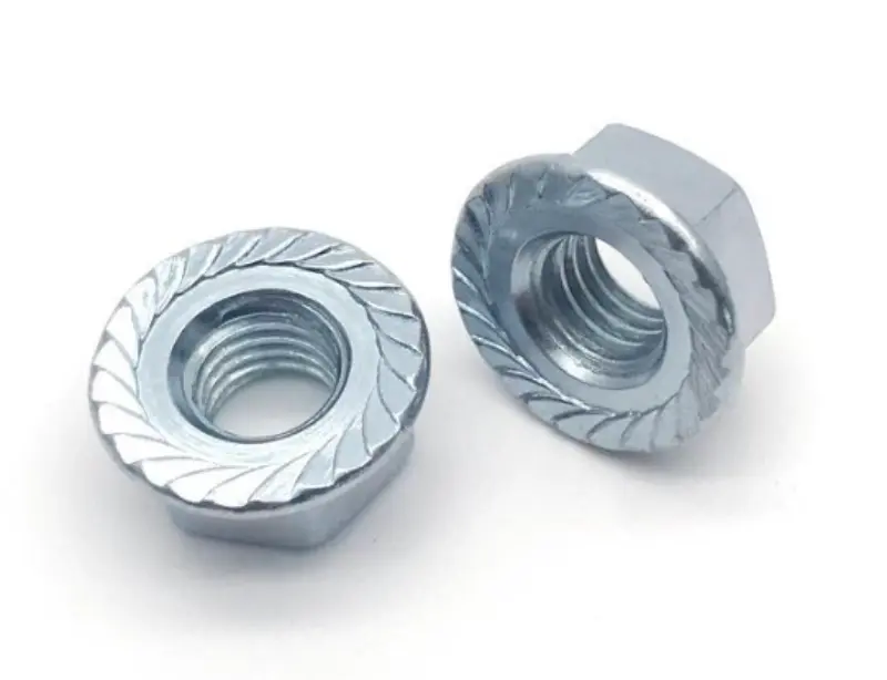 DIN6923 Serrated Flange Nut Zinc Plated Carbon Steel