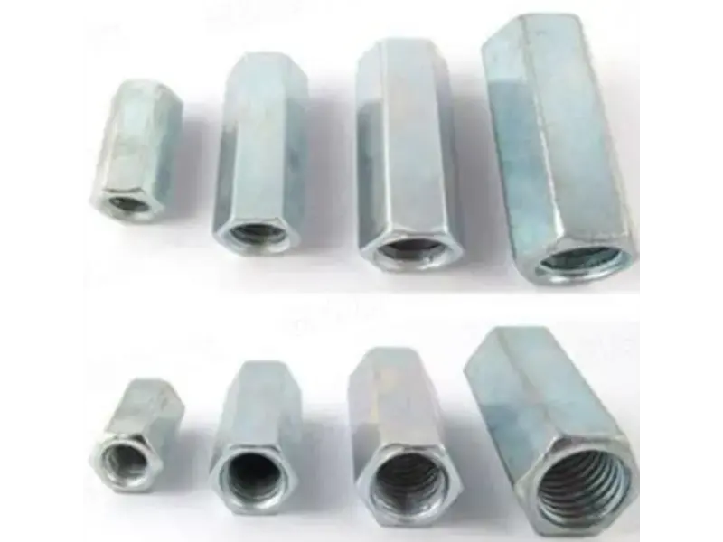 DIN6334 Hex Coupling Nut Zinc Plated Carbon Steel