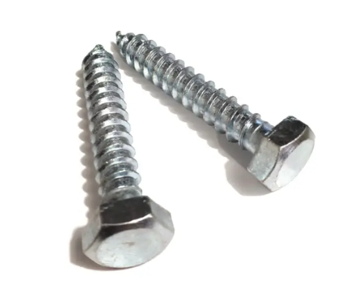 DIN571 Hexagon Head Wood Screw Zinc Plated Carbon Steel