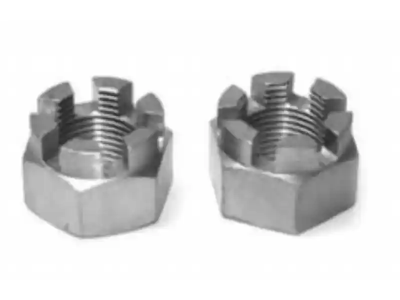 Zinc Plated Slotted Hex Lock Nuts